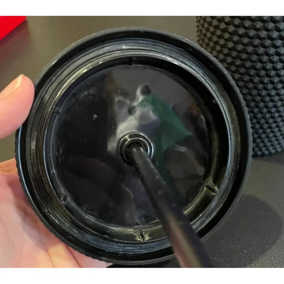 Starbucks 2022 Matte Black Studded Travel Tumbler 24 oz With‎ Straw Venti - Picture 6 of 9